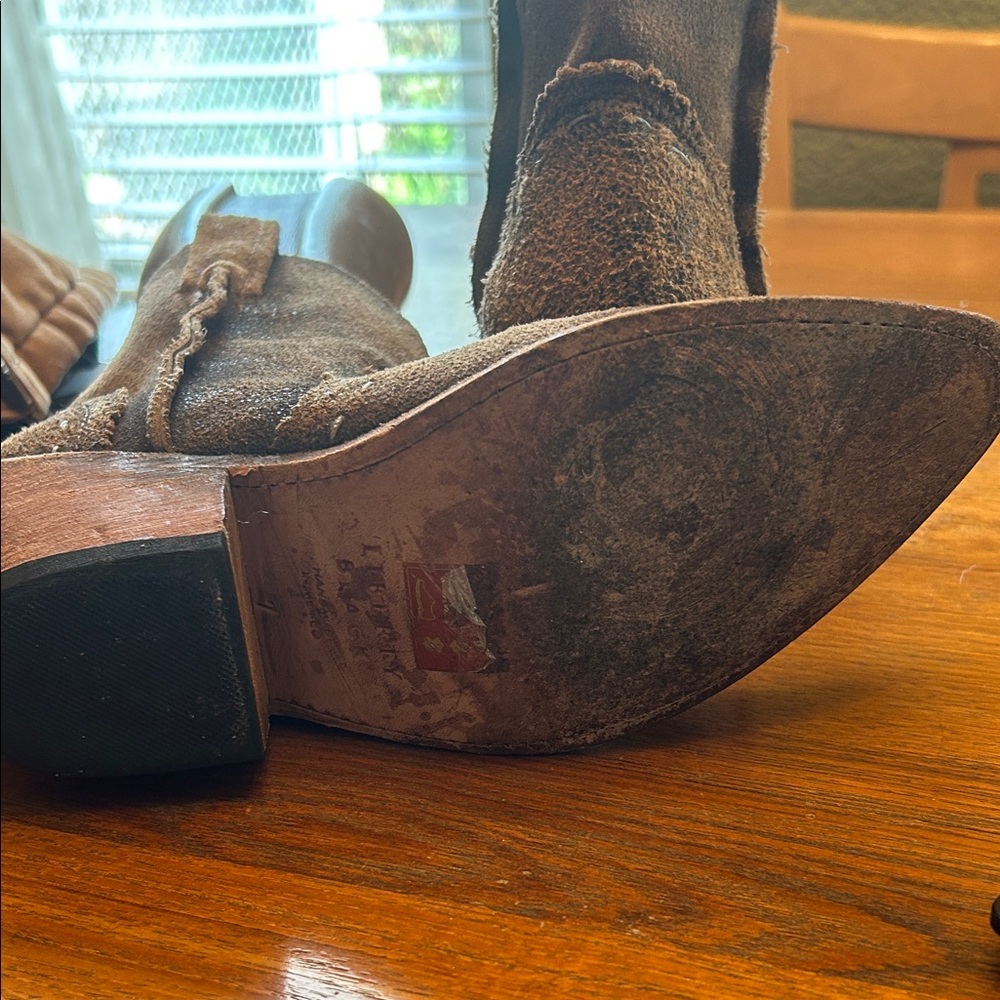 LIBERTY Black Rustic Brown Ankle Booties - Picture 9 of 11